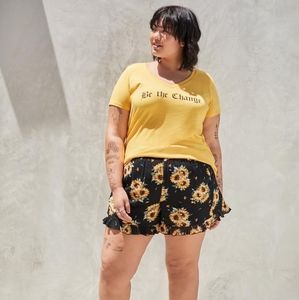 5 Inch Gauze High-Rise Short 1x